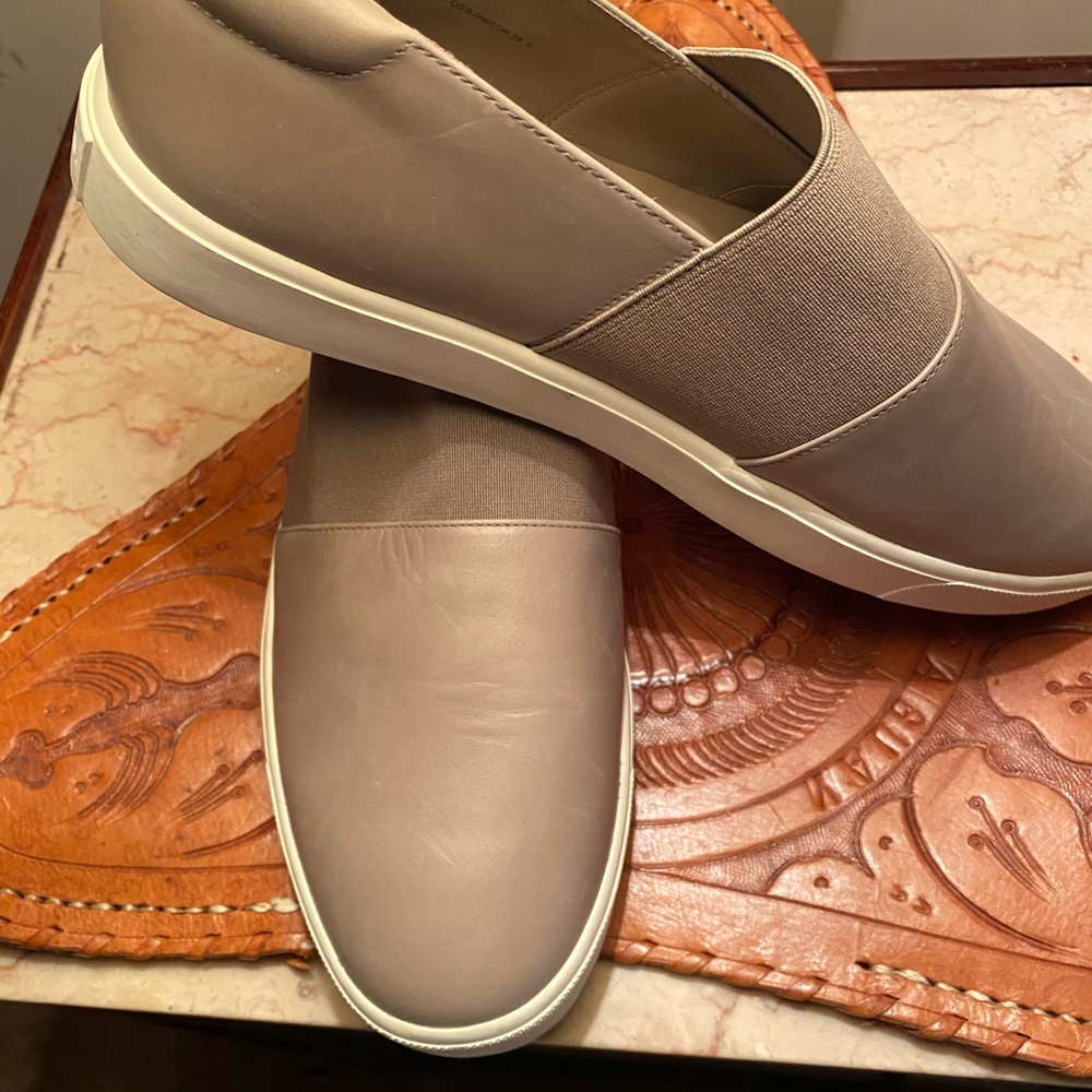 Vince leather slip ons.